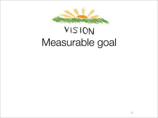 Vision
Measurable goal




                  16
 
