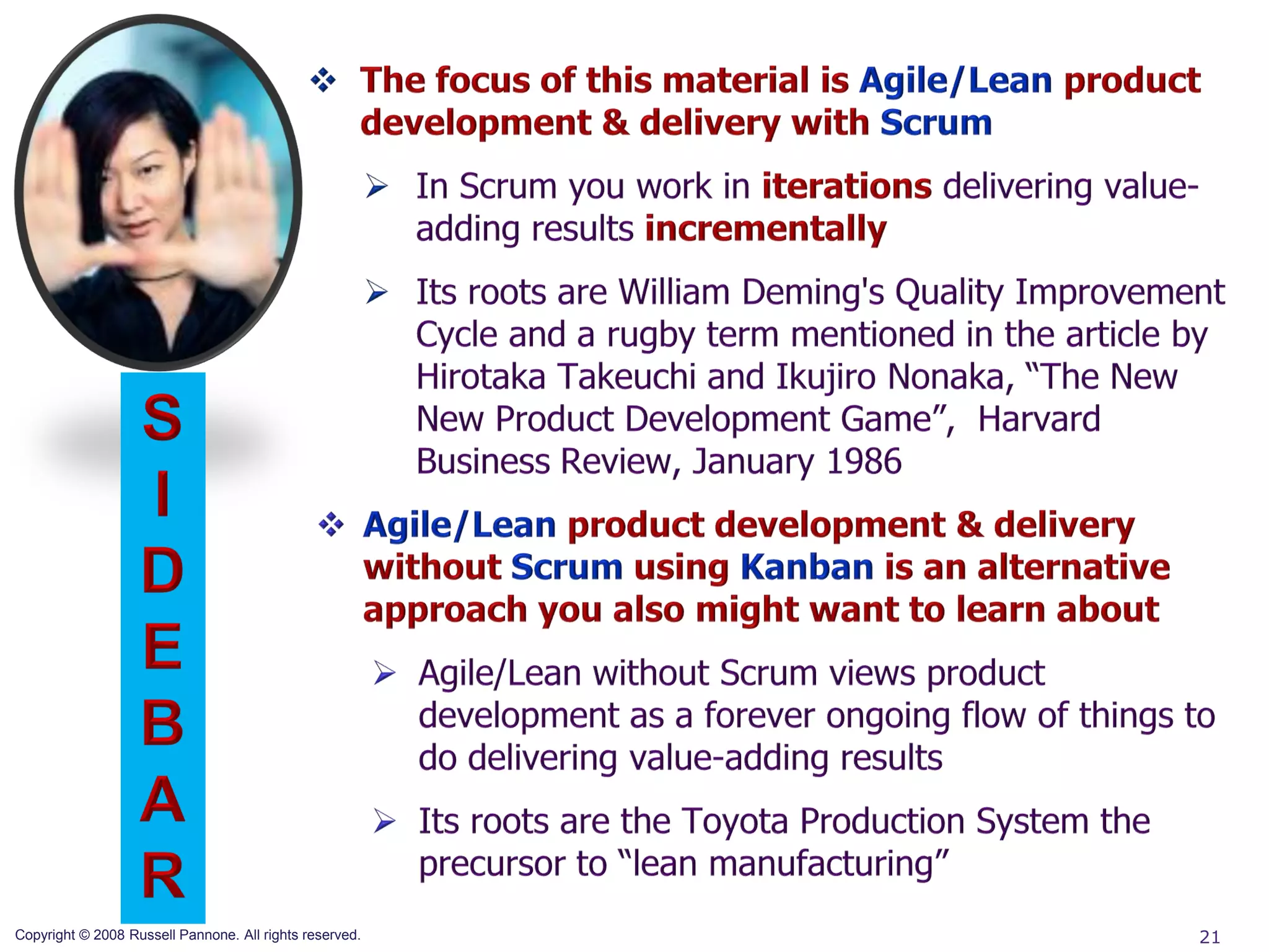 Copyright © 2008 Russell Pannone. All rights reserved.   21
 