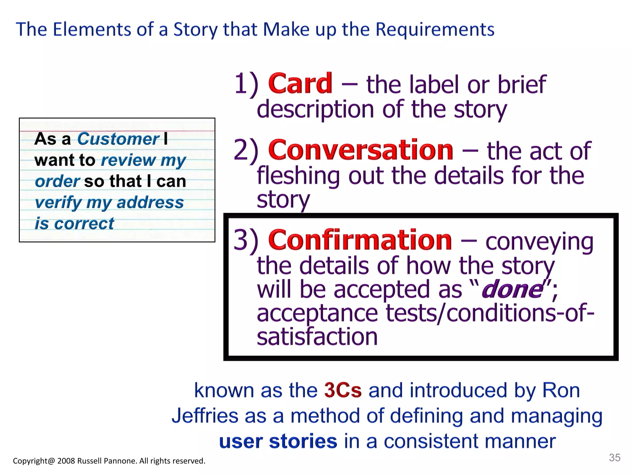 Copyright@ 2008 Russell Pannone. All rights reserved.   35
 