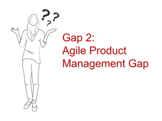 Gap 2:
Agile Product
Management Gap
 
