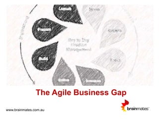 The Agile Business Gap
www.brainmates.com.au
 