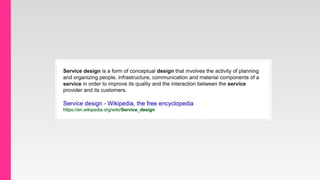 Systems Thinking for agile service design