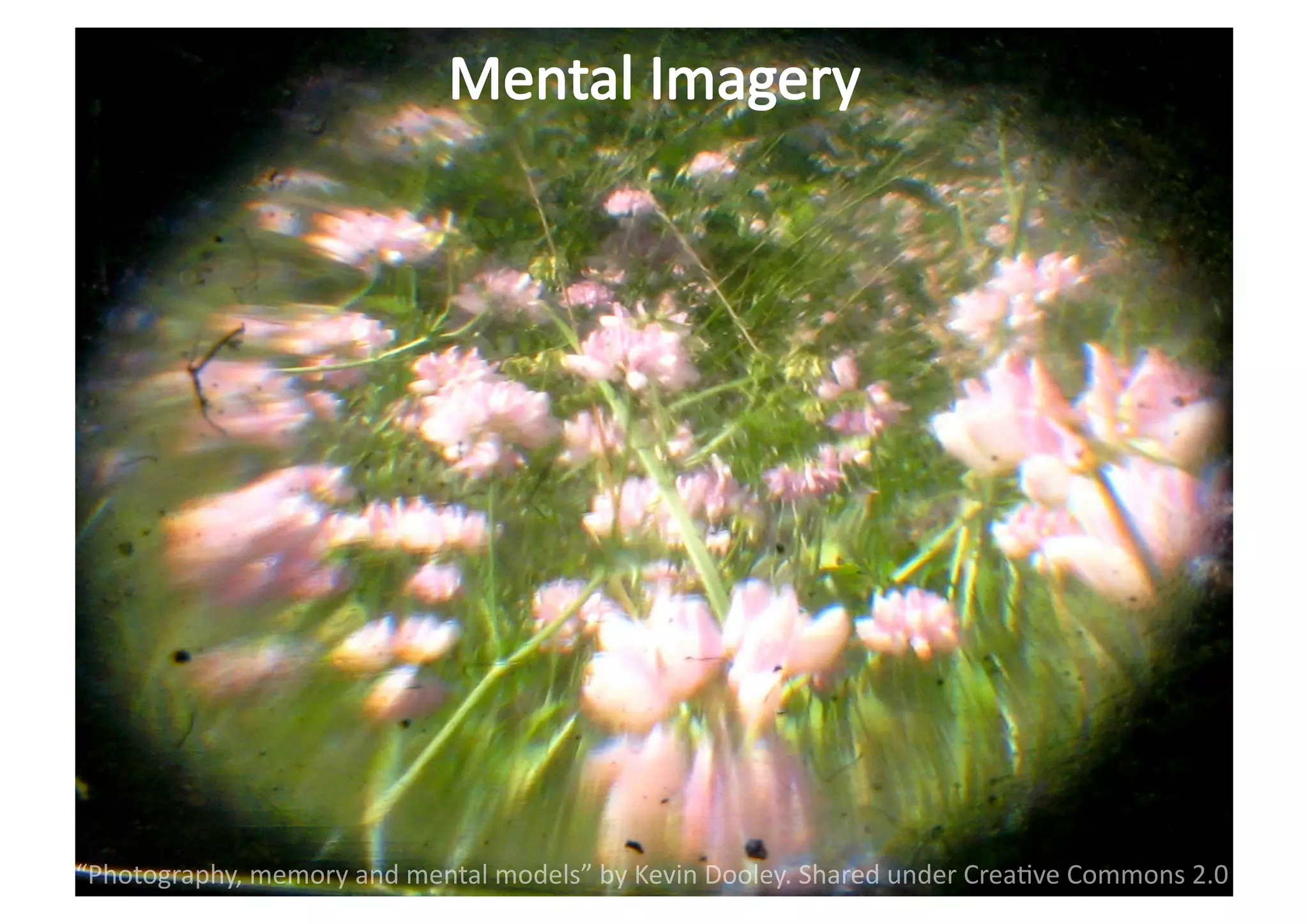 “Photography, 
memory 
and 
mental 
models” 
by 
Kevin 
Dooley. 
Shared 
under 
Crea;ve 
Commons 
2.0 
 