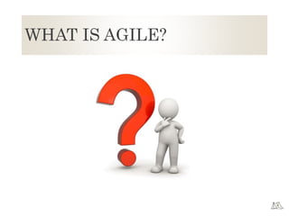 WHAT IS AGILE?
 