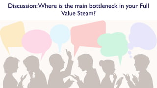 Discussion:Where is the main bottleneck in your Full
Value Steam?
 
