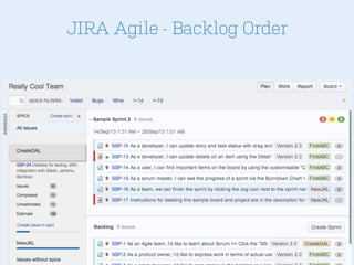 JIRA Agile - Backlog Order
 