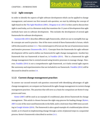 Agile Chapter 7 Agile Change Management - How Agile Concepts Can Be Used To Manage ...