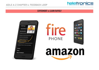 AGILE A-Z CHAPTER 4: FEEDBACK LOOP
EXPERIMENT & LEARN RAPIDLY
 