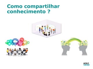 Como compartilhar
conhecimento ?
 