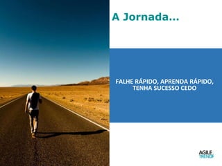 A Jornada…
FALHE RÁPIDO, APRENDA RÁPIDO,
TENHA SUCESSO CEDO
 