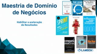 Maestria de Domínio
de Negócios
Habilitar a aceleração
de Resultados
 