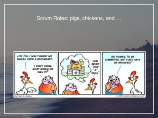 Scrum Roles: pigs, chickens, and …
 