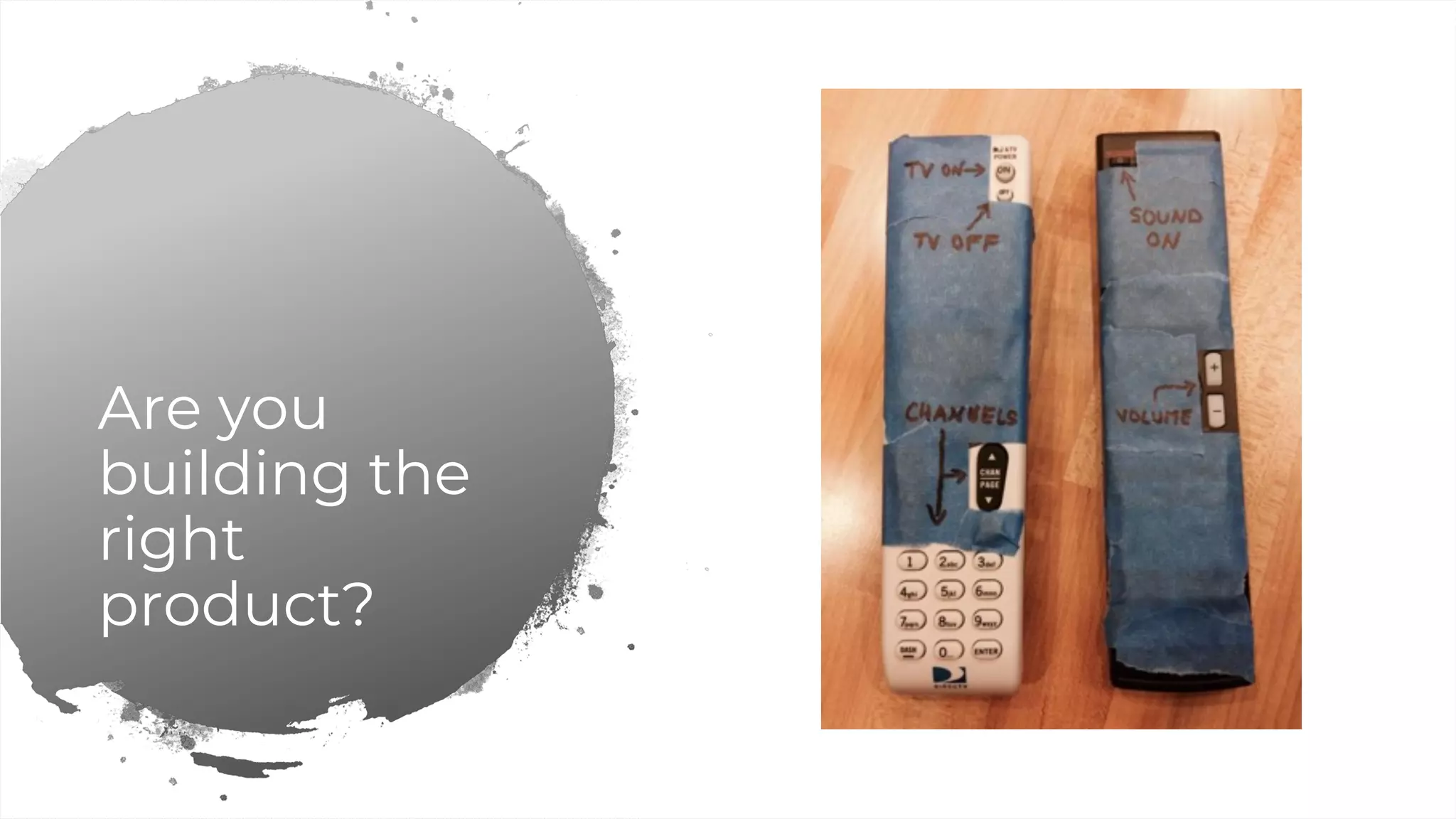 Are you
building the
right
product?
 