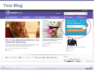 Page 49
© 2013 Marketo, Inc. Marketo Proprietary and Confidential
Your Blog
@jonmiller
 