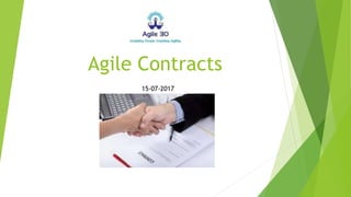 Agile Contracts
15-07-2017
 