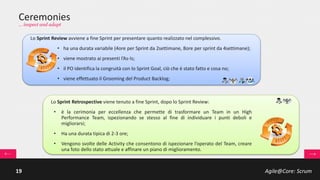 Agile@Core: Scrum19
Scrum Values
… five basic values
OPENNESS
COURAGE
RESPECT
FOCUS
COMMITMENT
“Concentrate all your thoughts upon the work
at hand. The sun’s rays do not burn until
brought to a focus.” – Alexander Graham Bell
“Fortes fortuna adiuvat – fortune
favours the brave” – Latin proverb
“It is impossible for a man to learn what
he thinks he already knows.” – Epictetus
“Do, or do not. There is no try.” – Master Yoda
“I speak to everyone in the same way,
whether he is the garbage man or the
president of the university.” – Albert Einstein
 