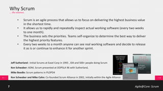 Agile@Core: Scrum7
Waterfall in practice
 