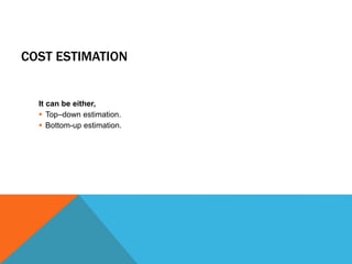 Agile cost estimation | PPTX