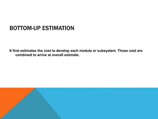 Agile cost estimation | PPTX
