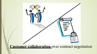 Customer collaboration over contract negotiation
 