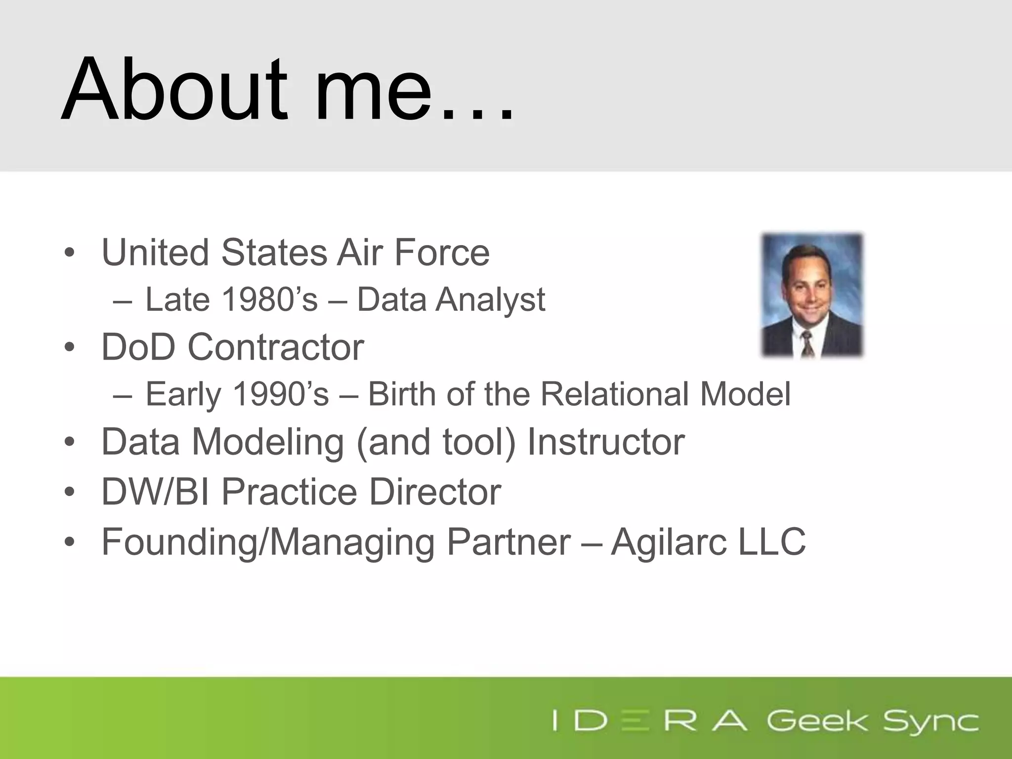 Geek Sync I Agile Data Management vs. Agile Data Modeling | PPT