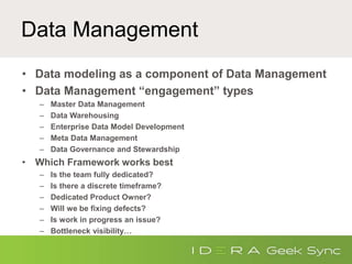 Geek Sync I Agile Data Management vs. Agile Data Modeling | PPT