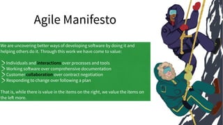 Agile Manifesto
We are uncovering better ways of developing software by doing it and
helping others do it. Through this wo...