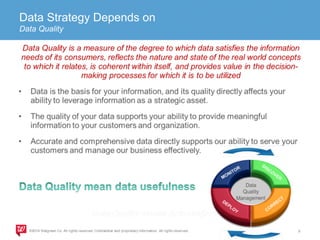Data Strategy Depends on 
Data Quality 
 