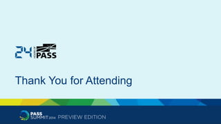 Thank You for Attending 
