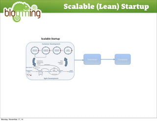 Scalable (Lean) Startup 
Monday, November 17, 14 
 