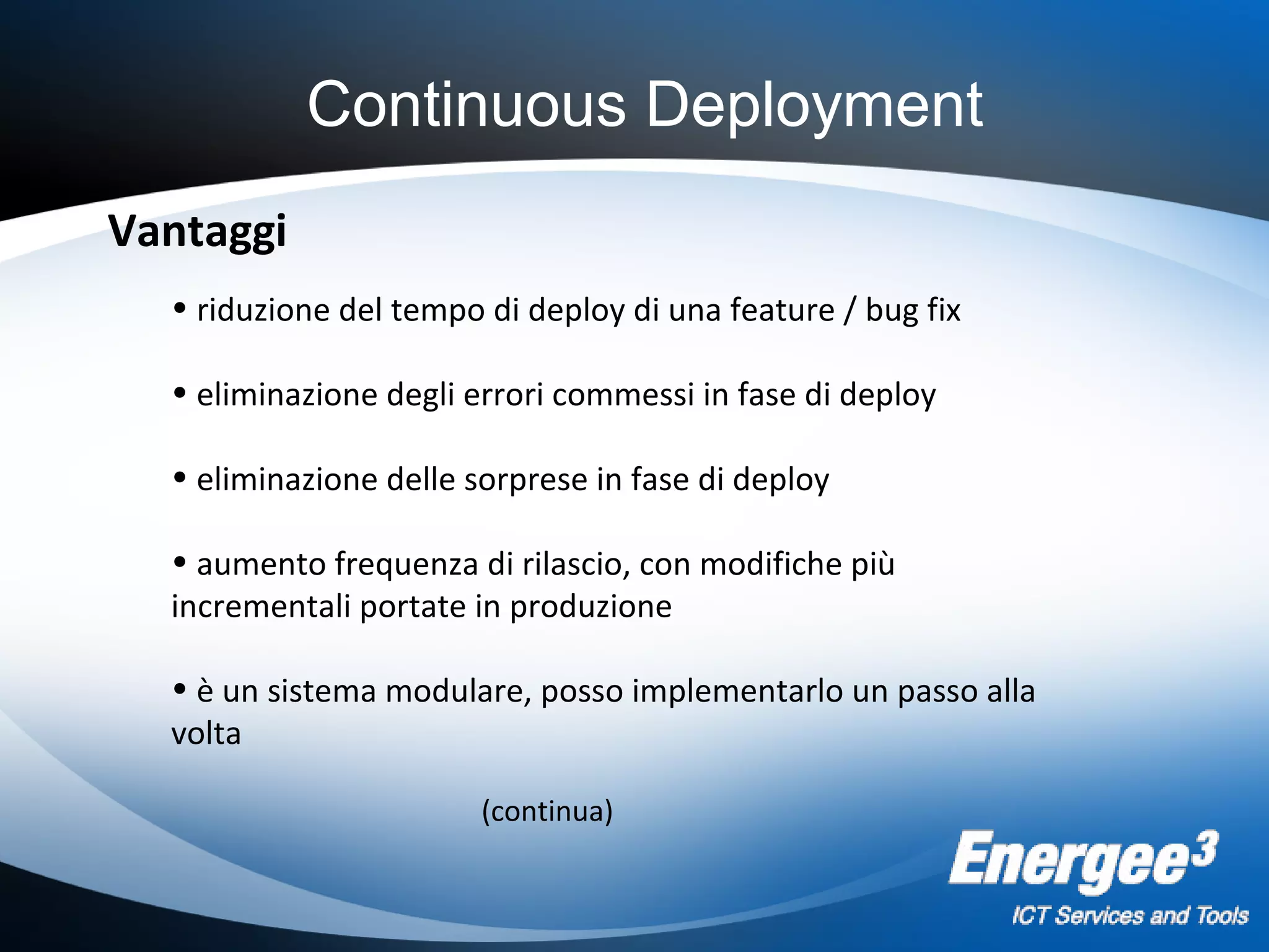 Continuous Deployment - Agile Day 2010 | PPT