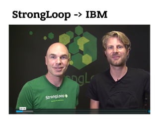 StrongLoop -> IBM
 