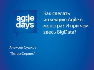 Big Data and Agile