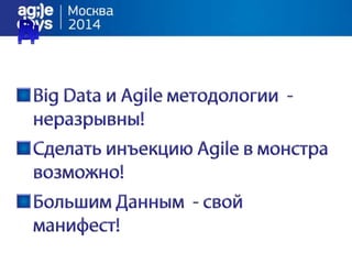 Big Data and Agile
