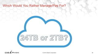 28© 2016 Delphix Corporation
Which Would You Rather Manage/Pay For?
 
