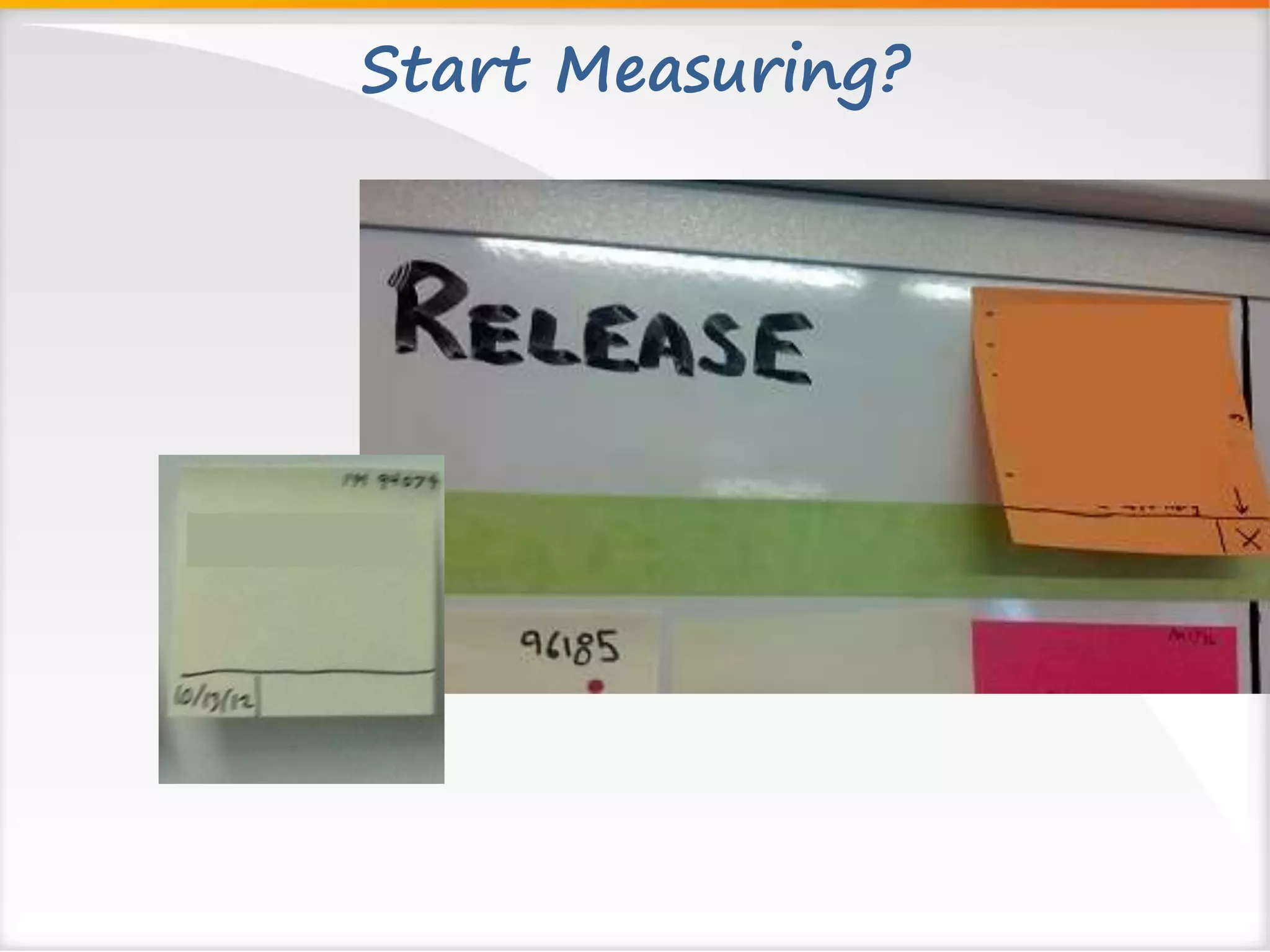 Start Measuring? 
 