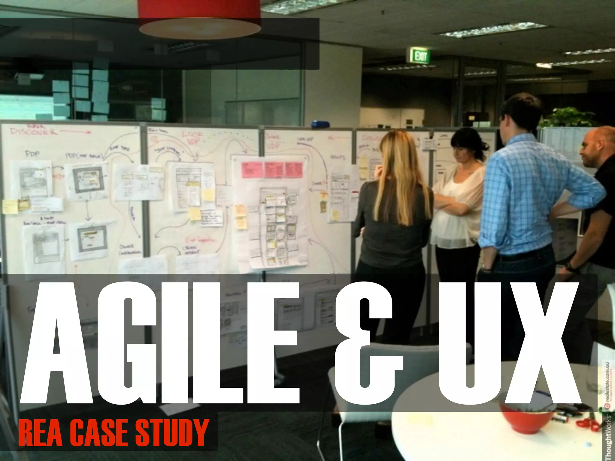 AGILE & UX
REA CASE STUDY
 