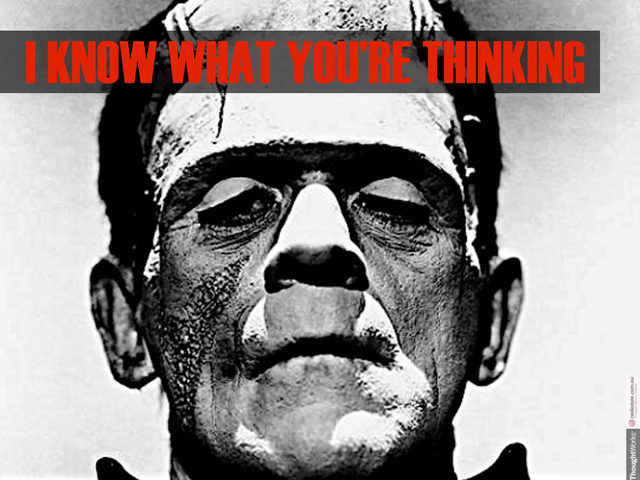 I KNOW WHAT YOU’RE THINKING
 