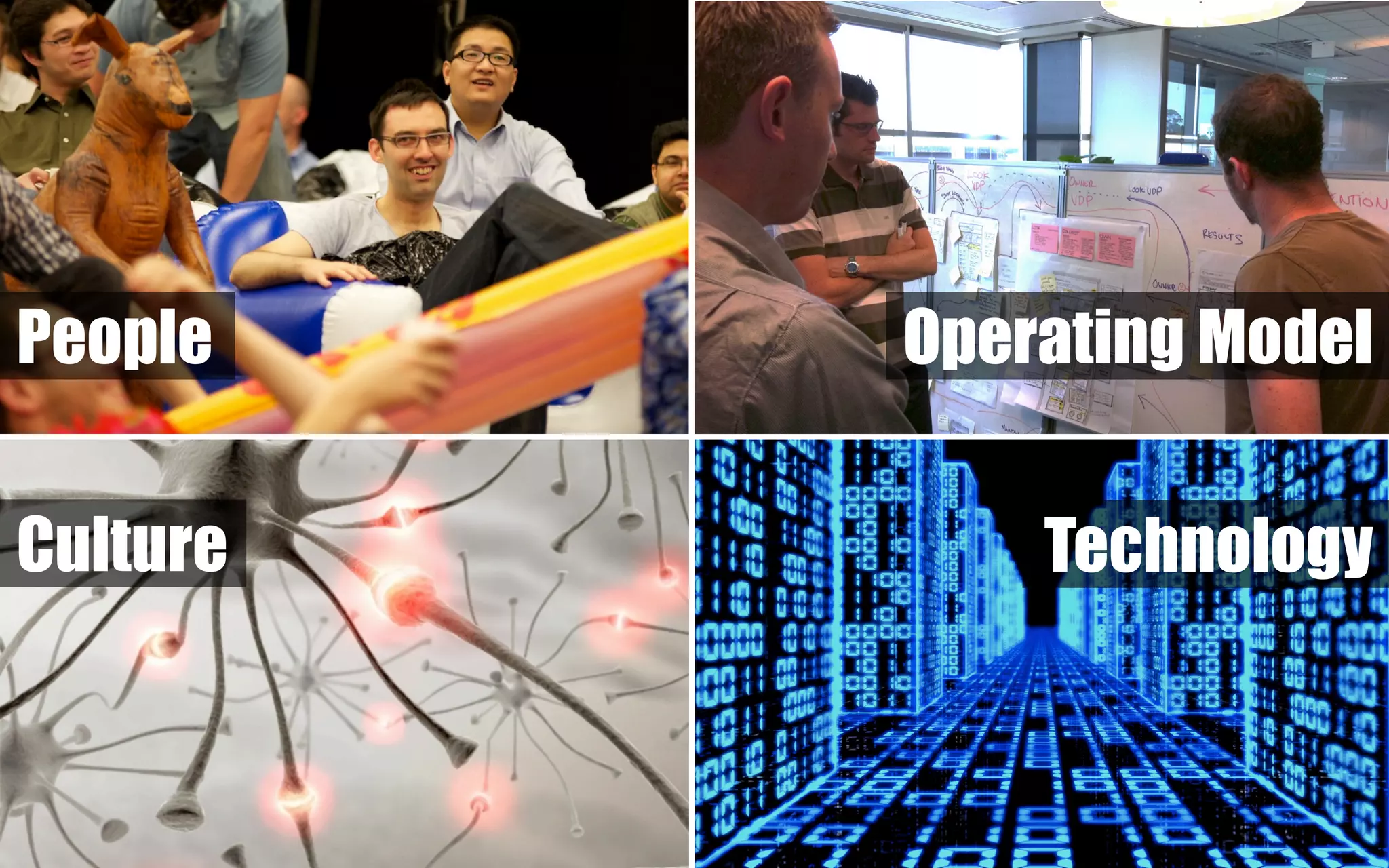 People    Operating Model

Culture       Technology
 