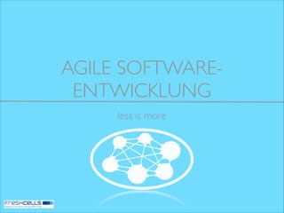 AGILE SOFTWAREENTWICKLUNG
less is more

 