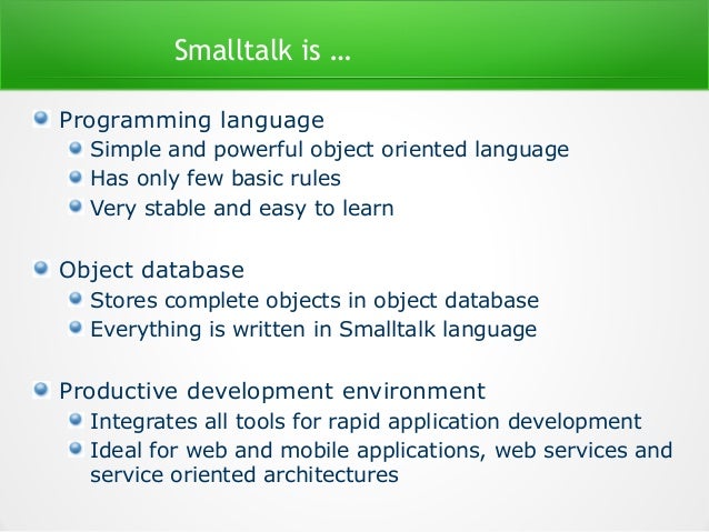 Agile Development with Smalltalk - Long