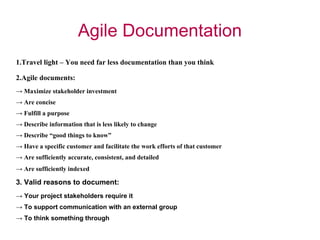 Agile documentation | PPT