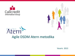 Agile DSDM Atern metodika

                            Vasaris 2013
 