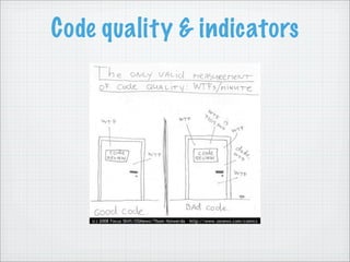 Code quality & indicators
 