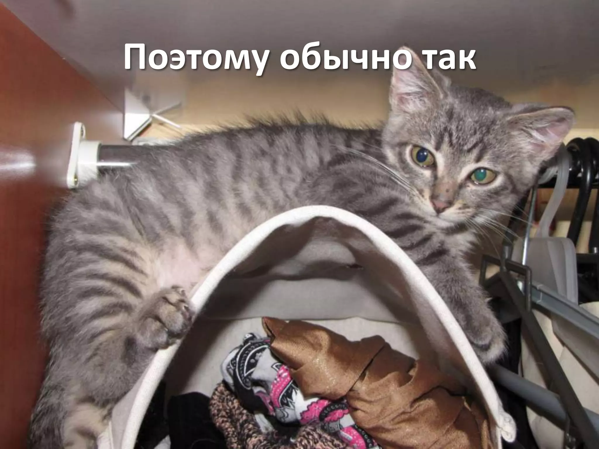 Поэтому обычно так