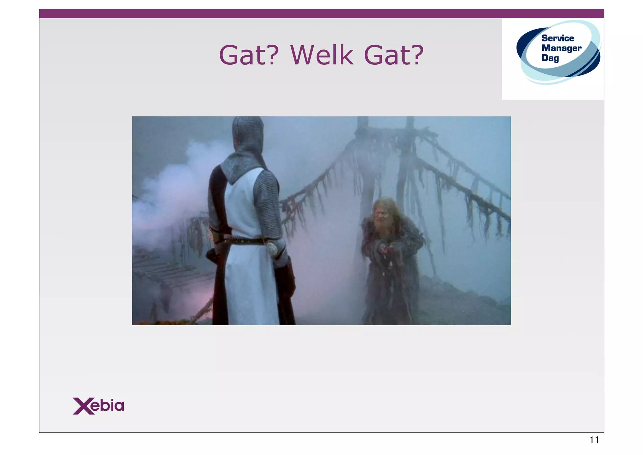 Gat? Welk Gat?




                 11
 