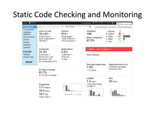 Static Code Checking and Monitoring
 