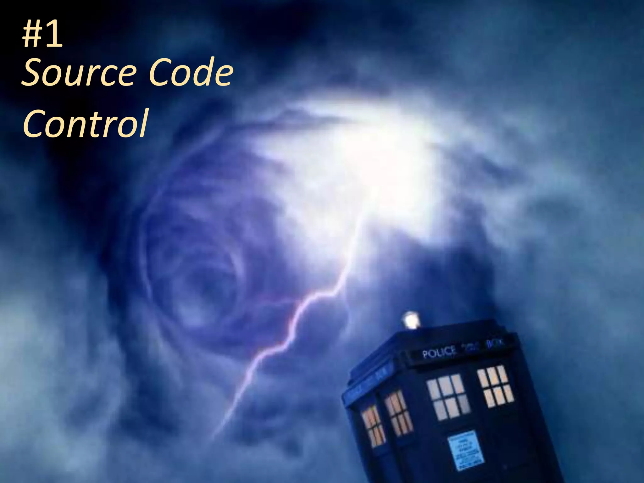 #1 Source Code Control 