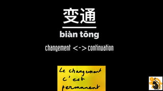 changement<->continuation
变通
biàn tōng
 
