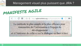 REX Player Agile en Seine
Management visuel plus puissant que JIRA ?
 